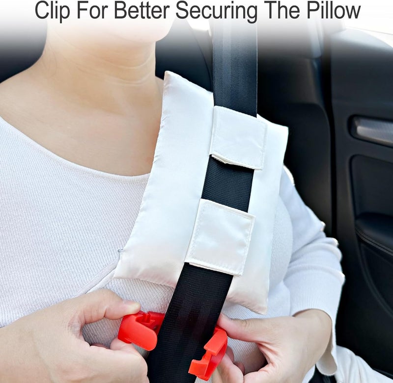 HapiPoppy Port Pillows Chemo Port Pillow for Seatbelt Pacemaker Chest Protector Chemo Patients Cancer Open-Heart Incision Recovery Post Surgery Support Cushion Gifts, Silky Satin Ivory - Image 4